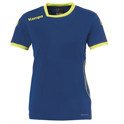 Immagine di Kempa Curve Trikot, Maglietta Donna, Blu (deep blau/fluo gelb), XXL
