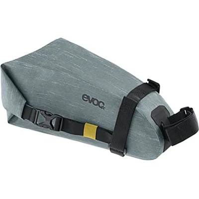 Immagine di EVOC SEAT PACK WP 2, borsa da sella semplice (accessorio leggero per bicicletta, impermeabile dimensioni: 10 x 26 11 cm, peso: 180 g, volume: 2 l), Acciaio