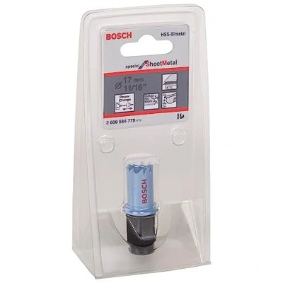 Immagine di Bosch Accessories Lochsäge HSS Bi Metall 17mm Sheet Metal Power Change 2608584779 Sega a tazza 17 mm 1 pz.