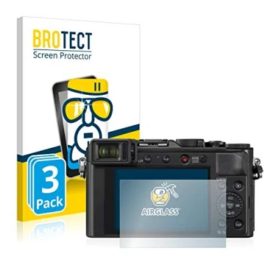 Immagine di brotect Pellicola Protettiva Vetro per Panasonic Lumix DC LX100 II Protezione Schermo (3 Pezzi) [Durezza Estrema 9H, Chiaro]