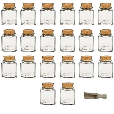 Immagine di Viva Haushaltswaren, Set di portaspezie con Tappo in Sughero, 6 pz. da 200 ml, incl. Palettina Legno, 7,5 cm