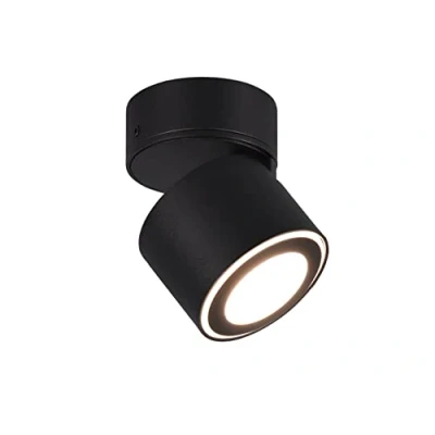 Immagine di Trio Leuchten Taurus 652910232 Lampada da incasso a soffitto, in metallo nero opaco, con 2 x 3,5 Watt + LED 1,5