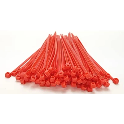 Immagine di PC24 Shop &amp; Service, fascette stringicavo, 100 mm, pezzi, in rosso