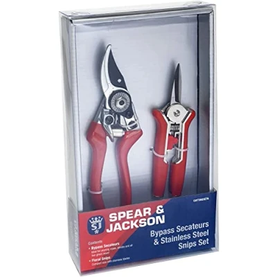Immagine di Spear &amp; Jackson CUTTINGSET6 Set di forbici a lame curve e per fiori (set doppio)