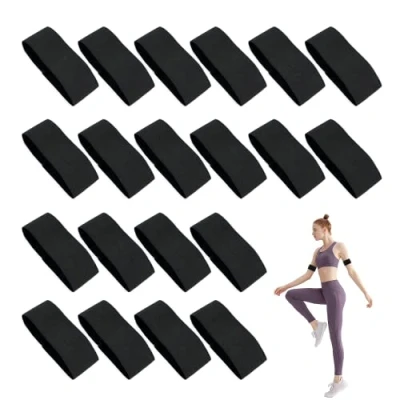 Immagine di 20 Pezzi Nero Elastico Braccio Fascia da Elastica Lutto per II Ghiaccio e La Neve, Tiro a Segno,Corsa, Calcio, Basket, Funerali, Lutto, Icordo