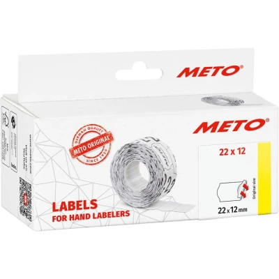 Immagine di METO Etichetta per prezzo 9506154 Staccabile Larghezza etichette: 22 mm Altezza 12 Bianco 1 pz.