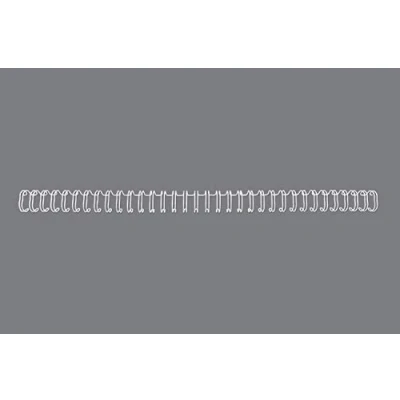Immagine di GBC Dorsi metallici 34 anelli 11mm 100pz Bianco RG810770