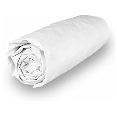 Immagine di Soleil d&#039;ocre Percale Uccisione Coperchio, Cotone, Bianco, 90 x 190 cm