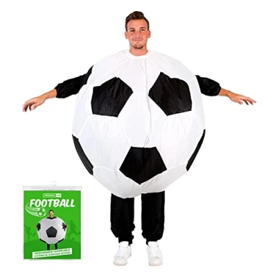 Immagine di AirSuit® Costume Gonfiabile da Calcio a Palloncino qualità Premium Dimensione Adulta Poliestere Piacevole Indossare Resistente Sistema di gonfiaggio Incluso OriginalCup®