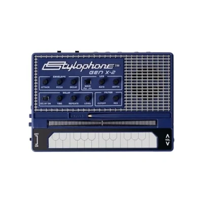 Immagine di Stylophone GENX 2 Portable Analogue Synthesizer with Built in Speaker, LFO, Filter, Delay and CV/Gate Output Keyboard Synth Musical Instrument
