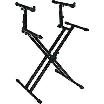 Immagine di QUIK LOK QL/742, Supporto per Tastiera a X, due Livelli, Colore Nero