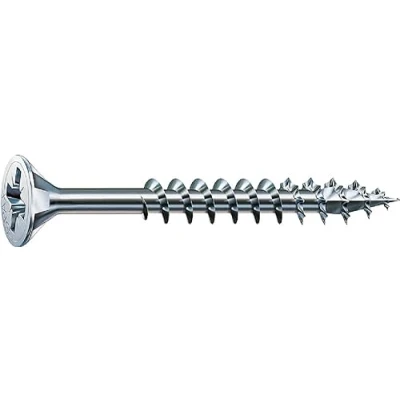Immagine di Spax Vite universale, testa svasata, a croce Z, 4 Cut, filettatura parziale, lucido zincato tramite galvanizzazione A2J 0291010350305, 1081010501005