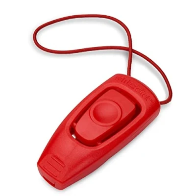 Immagine di Company of Animals Whizzclick clicker e fischietto 2 in 1, per il richiamo canino l’addestramento con premi, adatto a cani cuccioli
