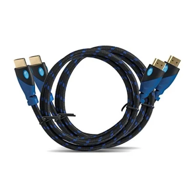 Immagine di MultiCabel Cavi HDMI ad alta velocità con Ethernet &quot;Confezione da due&quot; 3 Metri 1.4a Supporto 3D e Canale di Ritorno Audio Full HD [Disponibile ultima versione HDI] 3M