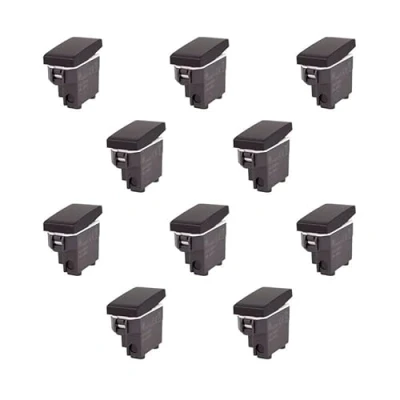 Immagine di Interruttore Unipolare 1P 16A, Compatibile Con Bticino Living, Vimar Plana (10 Pezzi, Nero)