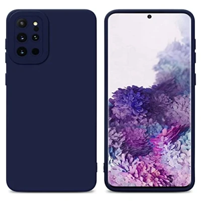 Immagine di Cadorabo Custodia Compatibile con Samsung Galaxy S20 Plus in Fluid Blu Scuro Coperchio Protettivo Silicone TPU Flessibile