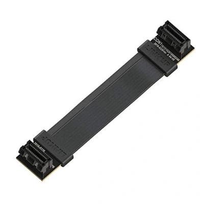 Immagine di LINKUP Flexible SLI Bridge GPU Cable Extreme High Speed Technology Premium Shielding 85 ohm Design for NVIDIA GPUs Graphic Cards┃NOT compatible with AMD or RTX 2000/3000 [8 cm]