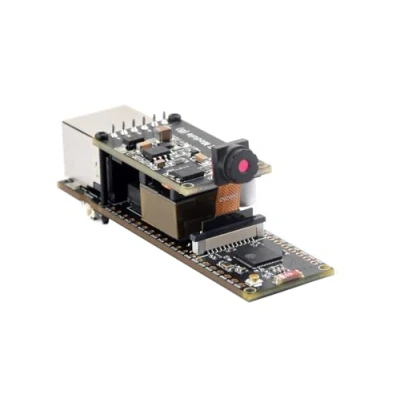 Immagine di Waveshare ESP32 S3 ETH Development Board with Poe Module And Camera Module,10/100Mbps RJ45 Ethernet Port,Based on S3R,Support Wi Fi Bluetooth,240MHz Dual Core Processor