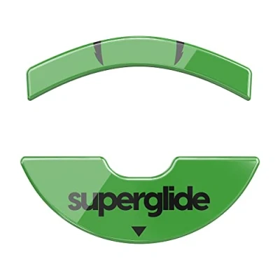 Immagine di Superglide1 Piedini per mouse con superficie lucida super liscia, realizzati vetro ultra resistente e impeccabile, suola veloce liscia Razer Viper 8K / [verde]