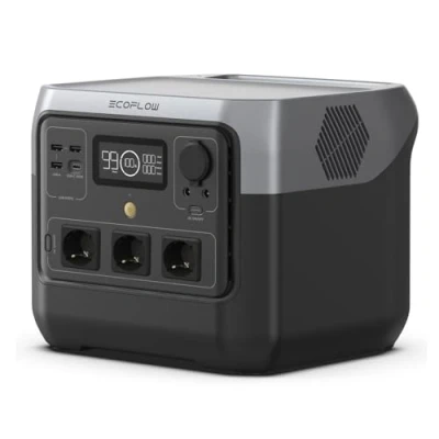 Immagine di ECOFLOW Centrale Elettrica Portatile RIVER 2 Pro, Batteria LiFeP04 da 768 Wh, Ricarica rapida in 70 min, 3 prese CA 800 W, Generatore solare per campeggio/camper
