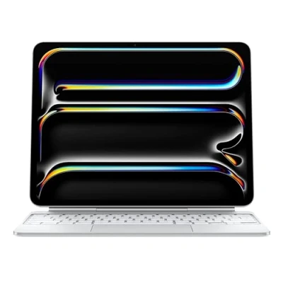 Immagine di Apple Magic Keyboard per iPad Pro 13&quot; (M4), comodissima scrivere, trackpad integrato, tasti funzione, Inglese internazionale Bianco