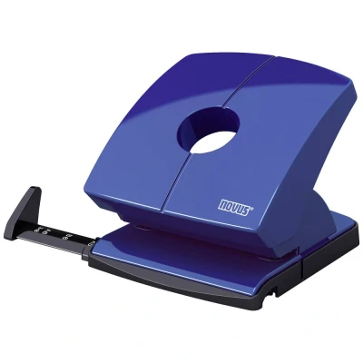 Immagine di Novus 025 0616 Perforatore da ufficio B 230 Blu Formato di regolazione max.: DIN A4 30 Fogli (80 g/m²)