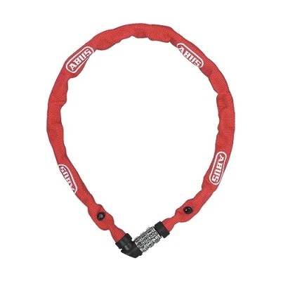 Immagine di ABUS lucchetto a catena 1200 Web combinazione in acciaio speciale livello di sicurezza 2 60 cm rosso