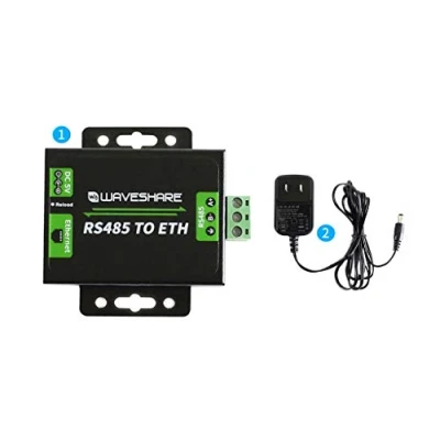 Immagine di Waveshare RS485 to Ethernet Converter Supports Customized Heartbeat/Registration Packets,Webpage,RFC2217 like Protocol Available Client Modes TCP Server, Client, UDP HTTPD
