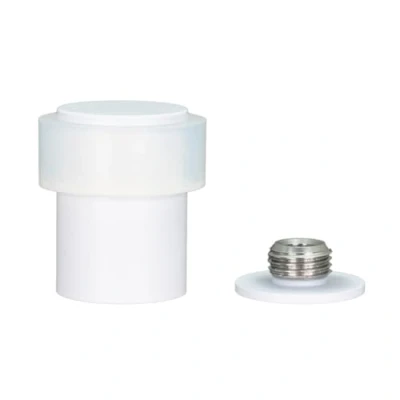 Immagine di EVI Herrajes Fermaporta acciaio inossidabile 24 x 35 mm Base filettata avvitata laccato bianco Include vite + tassello di fissaggio mod. I 199/24X35 BCBBL