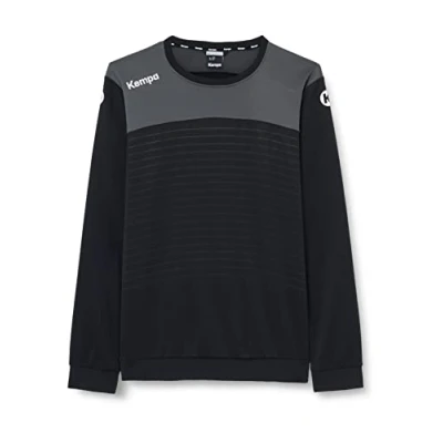 Immagine di Kempa Emotion 2.0 Maglia a Maniche Lunghe, Unisex Bambini, Nero/Antracite, 152