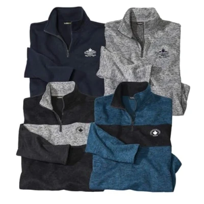 Immagine di ATLAS FOR MEN Set di 4 Felpe in Pile 3XL