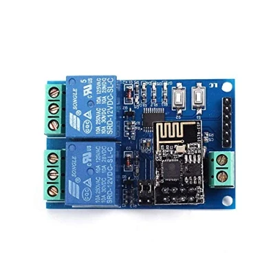 Immagine di DollaTek Modulo relè WIFI a 2 canali 12V