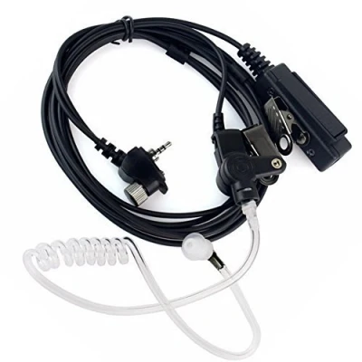 Immagine di Buwico, auricolari con microfono a tubo, PTT, 1 pin, per Walkie Talkie, radio Motorola MTH600, MTH650, MTH800, MTH850, MTP850, MTS850