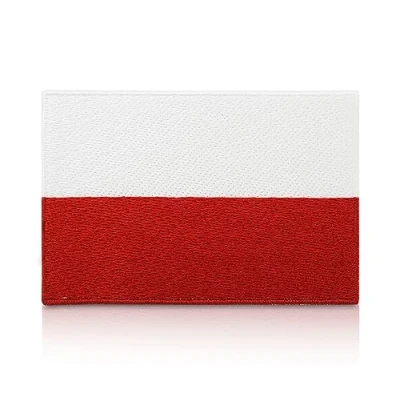 Immagine di Finally Home Toppa termoadesiva con bandiera della Polonia, 7,5 x 5 cm, polacca