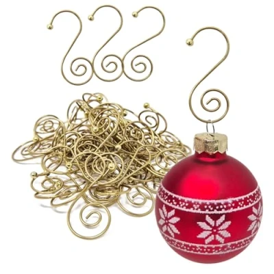 Immagine di com four® 50x Ganci per Palline Decorazioni Alberi di Natale Perfetti