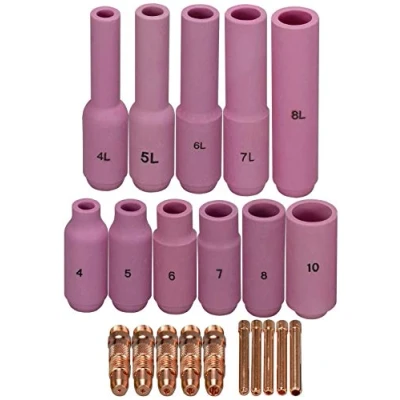 Immagine di RIVERWELD 21pcs WP DB 17 18 26 Serie Tig Welding Torch Long Sostituzione kit di ricambio