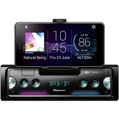 Immagine di Pioneer SPH 20DAB AN con antenna DAB, autoradio 1 DIN RDS e DAB+, Bluetooth, USB per MP3, WMA, WAV, FLAC, supporto Android, controllo iPhone, app Smart Sync