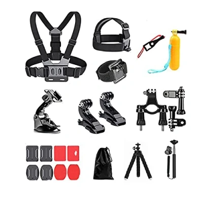 Immagine di AolKee 20 in 1 Kit di Accessori per action cam, GoPro, compatibili con GoPro Hero 9 8, Max 7 6 5 4, DJI Osmo Action, Insta 360, AKASO, APEMAN, SJCAM, Campark