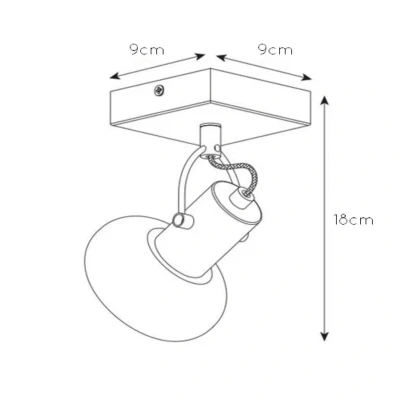 Immagine di Lucide Faretto da soffitto Madee nero/fumo, a 1 luce