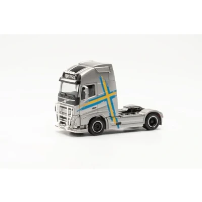 Immagine di Herpa modello di camion Volvo FH 16 Gl. XL con barra luminosa e bull bar, in scala 1:87, pezzo da collezione, tedesco, statuetta plastica