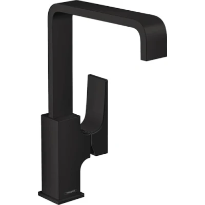 Immagine di hansgrohe Metropol Miscelatore monocomando lavabo 230 con maniglia a leva e push open, nero opaco, 32511670