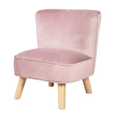 Immagine di roba Poltrona per Bambini Lil Sofa con Braccioli Tessuto in Velluto Morbido e Soffice Arredamento la Cameretta dai 18 Mesi Rosa