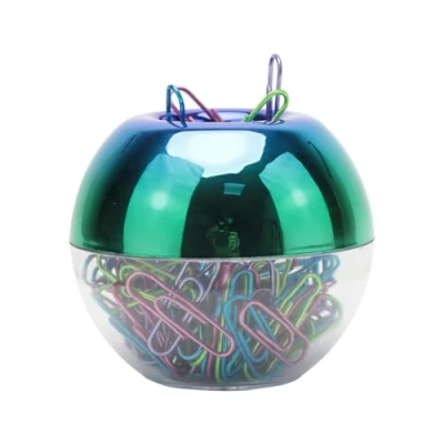 Immagine di NatSumeBasics Dispenser magnetico per graffette arcobaleno, con 100 graffette, ufficio, scuola, casa, organizer, accessori, idea regalo (arcobaleno)