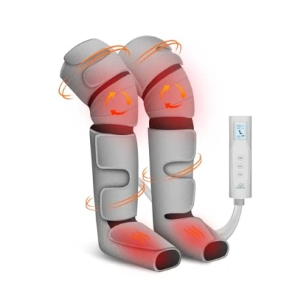 Immagine di Snailax Massaggiatore Gambe Compressione, per Ginocchia con Calore, Impastamento 4D Piedi Polpacci e Cosce, Aiuta ad Alleviare Gonfiore Dolori da Edema, regali uomini donne