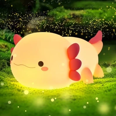 Immagine di Euakee luce notturna per bambini, regali ragazze, controllo touch timer ricaricabile USB in silicone lampada da comodino dimmerabile Kawaii carino la cameretta del bambino