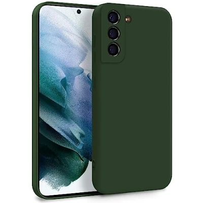 Immagine di MyGadget Cover per Samsung Galaxy S21 Plus Custodia in Silicone Morbido a Doppio Strato Case con Protezione Fotocamera &amp; Fodera Interna Antigraffio Verde oliva