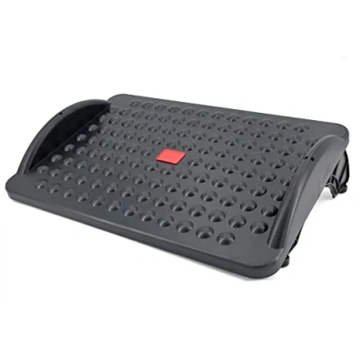 Immagine di STEY ACCESORIOS Poggiapiedi per Ufficio Ergonomico e Regolabile Fabbricato con Plastica Riutilizzata 42 x 29 7,5 cm Accessorio Base Antiscivolo Made in EU