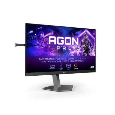Immagine di AOC Agon PRO AG256FS Monitor gaming FHD da 24,5 pollici, 390 Hz, 0,5 ms, FreeSync Premium, G Sync comp., HDR400 (2x HDMI, DisplayPort, USB Hub) nero/grigio