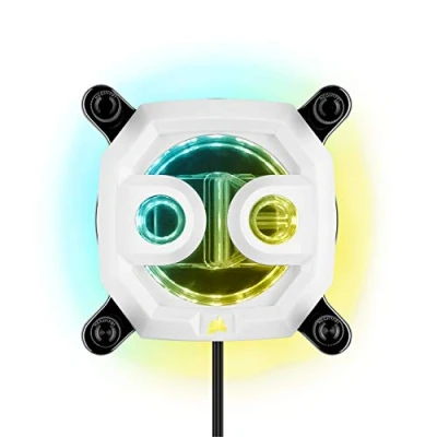 Immagine di Corsair Hydro X Series XC7 RGB Waterblock per CPU Intel/AMD (1200/AM4) Bianco