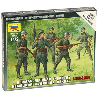 Immagine di Zvezda GERMAN REGULAR INFANTRY 1939/43 scala 1/72, Multicolore, Z6178